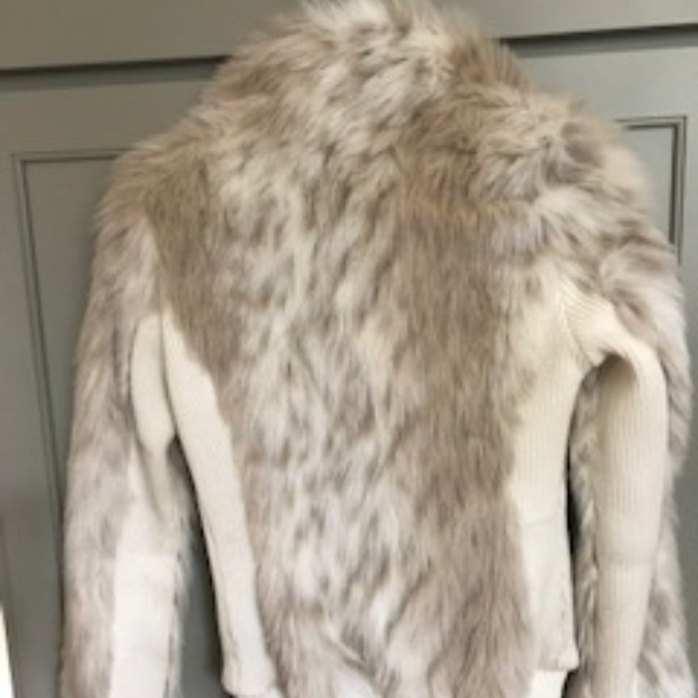 Guess Faux Fur High Pop CollarJacket - Picture 11 of 14